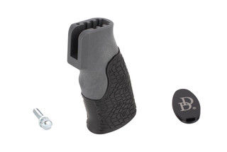 Daniel Defense tornado grey Overmolded pistol grip has been updated to allow you to use your favorite trigger guard